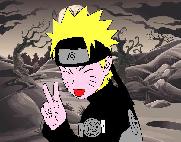 Naruto sacando lengua