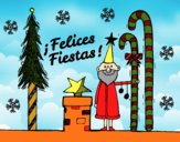 Postal Felices Fiestas