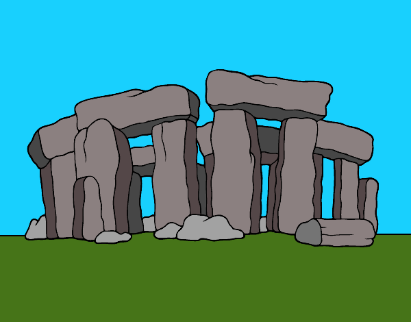 Dibujo Stonehenge pintado por teacherYax