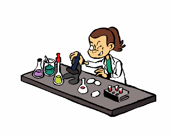Dibujo Técnico de laboratorio pintado por teacherYax