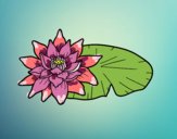 Dibujo Una flor de loto pintado por gogy