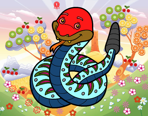 LA SERPIENTE COLORIDA Y EL BELLO PAISAJE.