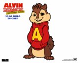 Dibujo Alvin de Alvin y las Ardillas pintado por Joer