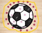 Dibujo Balón de fútbol pintado por carrusel
