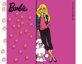 Barbie con cazadora de cuadros