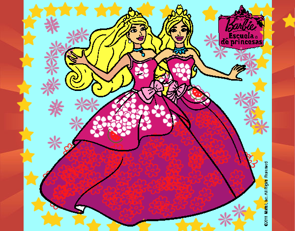 Barbie y su amiga súper felices