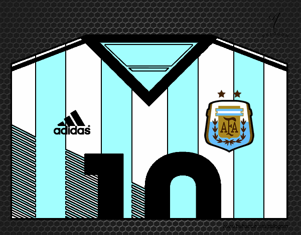 Camiseta del mundial de fútbol 2014 de Argentina