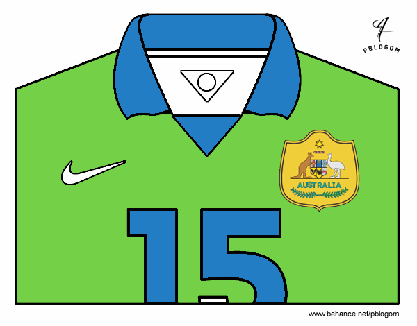 Camiseta del mundial de fútbol 2014 de Australia