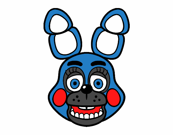 Cara de Toy Bonnie de Five Nights at Freddy's