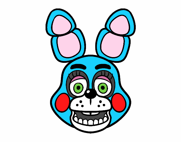 Cara de Toy Bonnie de Five Nights at Freddy's