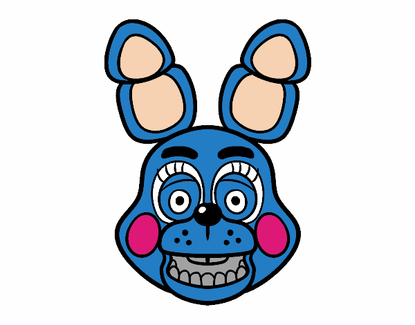 Cara de Toy Bonnie de Five Nights at Freddy's