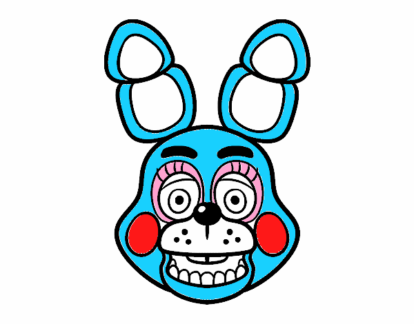 Cara de Toy Bonnie de Five Nights at Freddy's