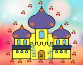 Dibujo Castillo árabe pintado por carrusel
