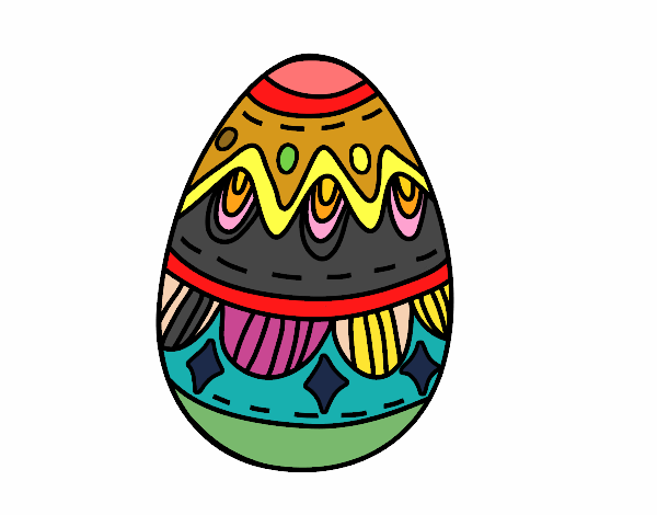 Huevo de Pascua con Rombos