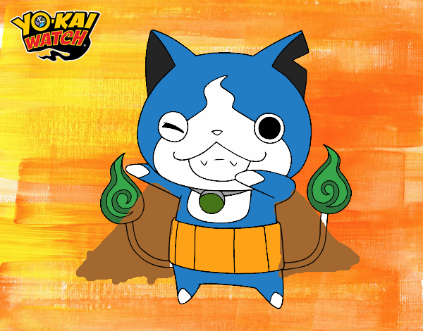 Jibanyan guiñando el ojo