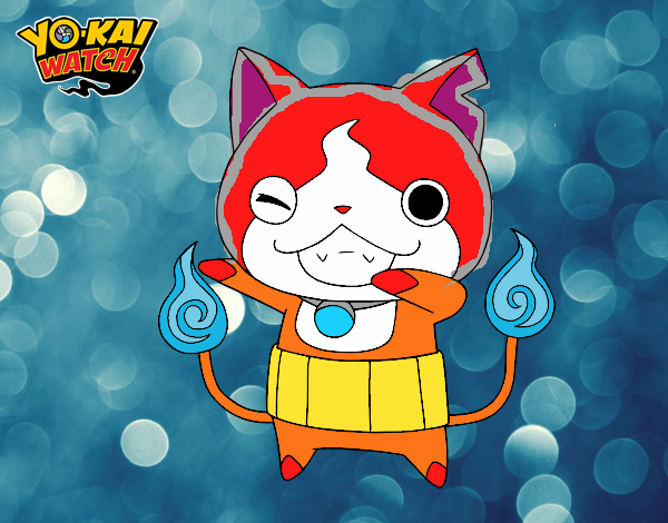 Jibanyan guiñando el ojo