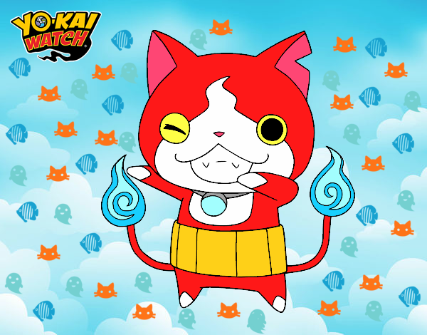 Jibanyan guiñando el ojo