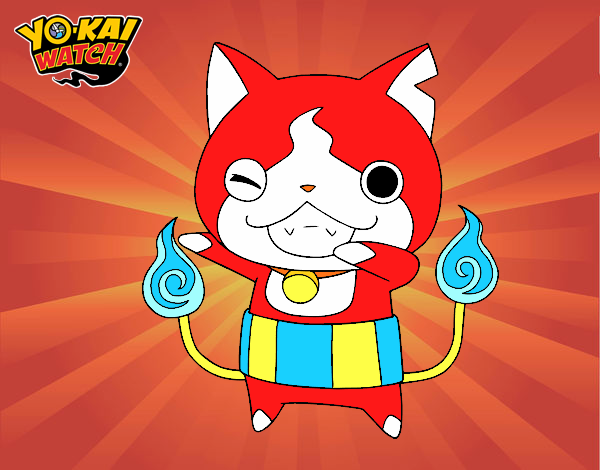 Jibanyan guiñando el ojo