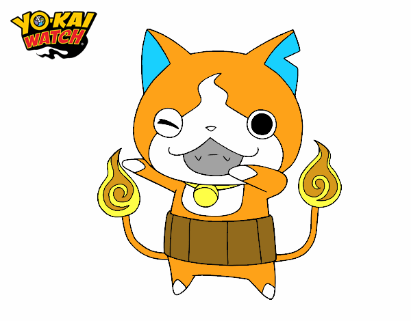 Jibanyan guiñando el ojo