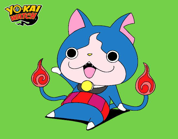 Jibanyan saludando