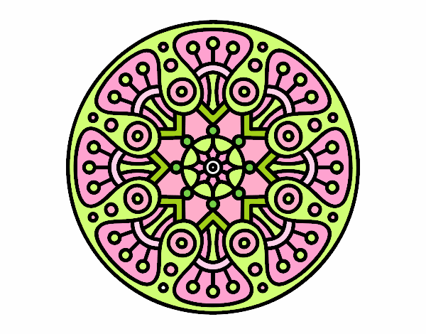 Dibujo Mandala crop circle pintado por marciagonz