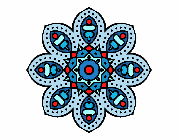 Dibujo Mandala de inspiración árabe pintado por marciagonz