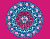 Dibujo Mandala flor con círculos pintado por marciagonz
