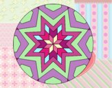 Dibujo Mandala mosaico estrella pintado por marciagonz