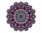 Dibujo Mandala para la concentración mental pintado por marciagonz