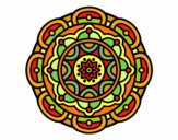 Dibujo Mandala para la relajación mental pintado por marciagonz