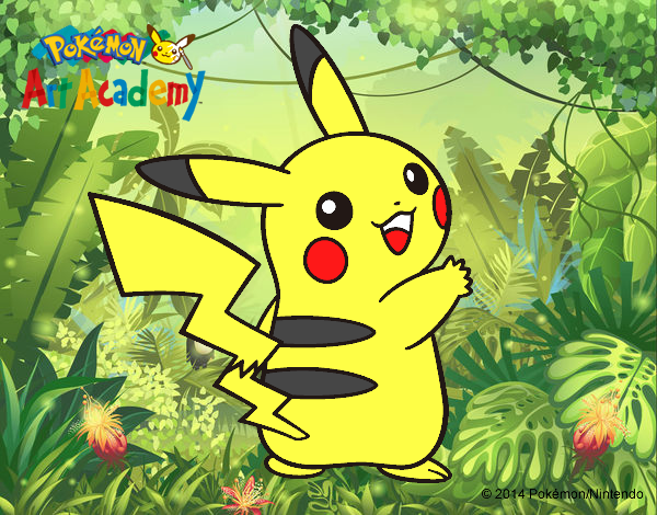 Pikachu de espaldas