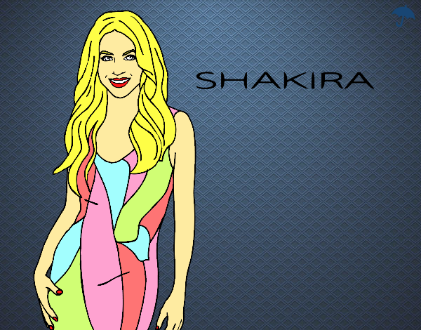 Dibujo Shakira pintado por Michellinh
