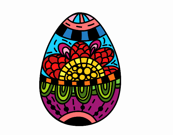 Un huevo de Pascua floral