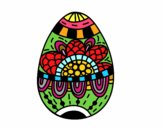 Un huevo de Pascua floral