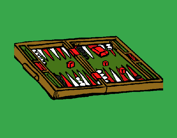 Dibujo Backgammon pintado por Joer