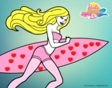 Barbie corre al agua