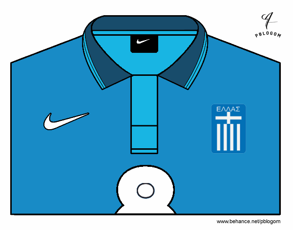 Camiseta del mundial de fútbol 2014 de Grecia