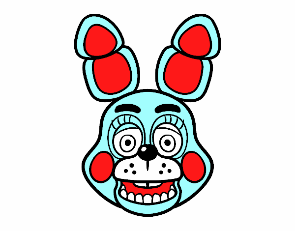 Cara de Toy Bonnie de Five Nights at Freddy's