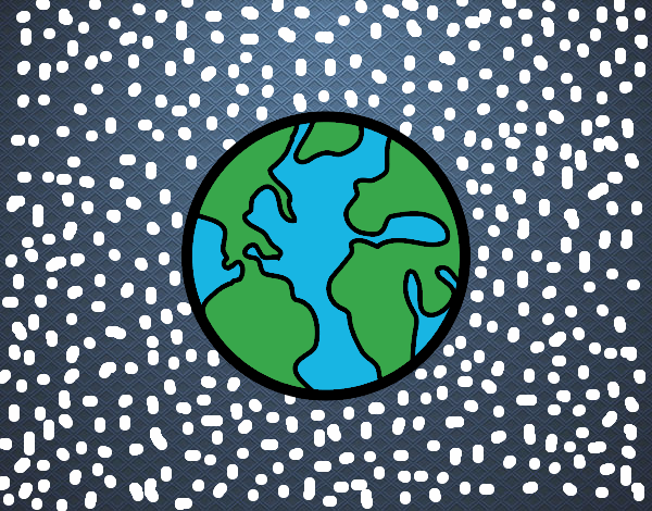 Dibujo El planeta tierra pintado por Joer