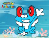 Froakie saludando