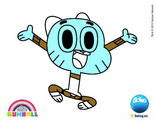 Dibujo de Gumball pintado por en Dibujos.net el día 28-04-17 a las 05: