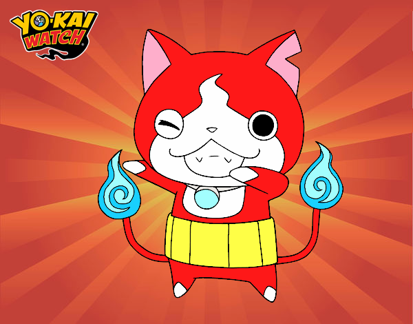 Jibanyan guiñando el ojo