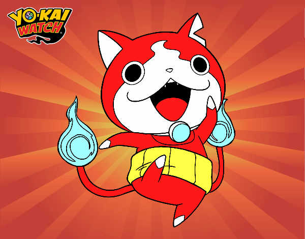 Jibanyan saltando