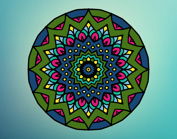 Dibujo Mandala creciente pintado por ALONSOABAD
