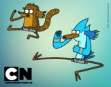 Mordecai y Rigby karatekas