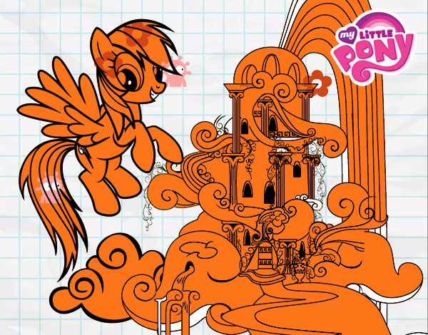 Rainbow Dash en su palacio