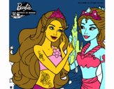 Barbie se despiede de la reina sirena