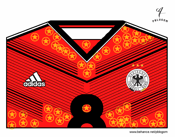 Camiseta del mundial de fútbol 2014 de Alemania