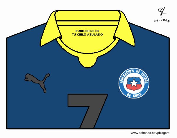 Camiseta del mundial de fútbol 2014 de Chile