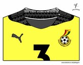 Camiseta del mundial de fútbol 2014 de Ghana